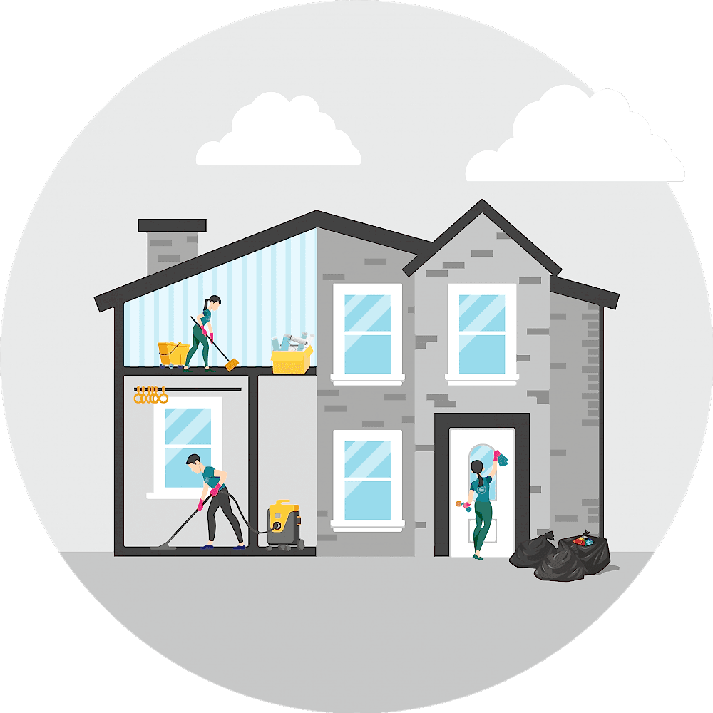 Уборка коттеджа после ремонта