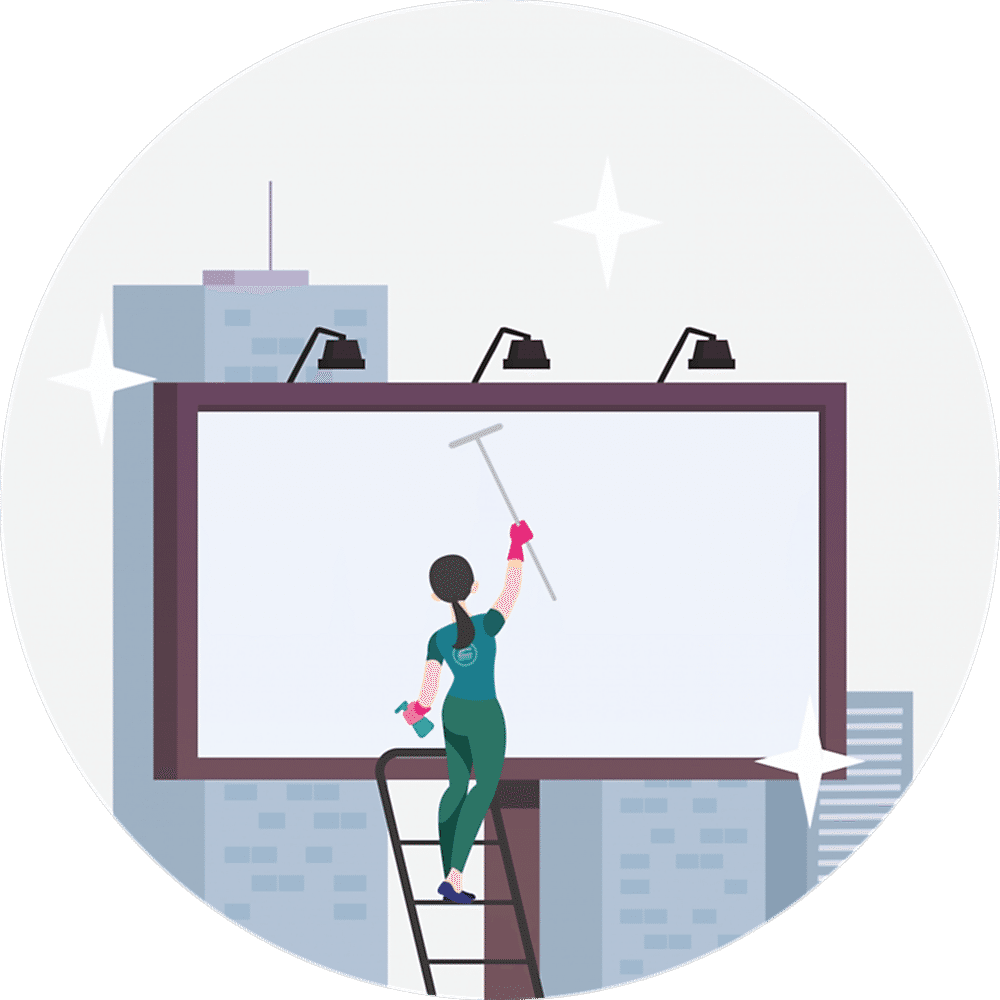 Мойка рекламных баннеров (наружной рекламы)