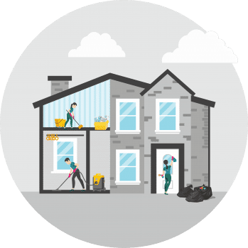 Уборка коттеджа после ремонта